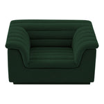 Cascade Boucle Fabric Upholstered Chair in Green