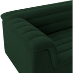 Cascade Boucle Fabric Upholstered Chair in Green
