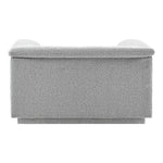 Cascade Boucle Fabric Upholstered Chair in Grey