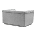 Cascade Boucle Fabric Upholstered Chair in Grey