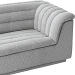 Cascade Boucle Fabric Upholstered Chair in Grey