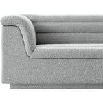 Cascade Boucle Fabric Upholstered Chair in Grey