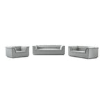 Cascade Boucle Fabric Upholstered Chair in Grey