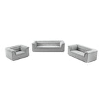 Cascade Boucle Fabric Upholstered Chair in Grey
