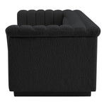 Cascade 94" Boucle Fabric Upholstered Sofa in Black