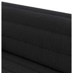 Cascade 94" Boucle Fabric Upholstered Sofa in Black