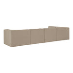 Rummi Velvet Performance Fabric Upholstered 5pc. Modular Sectional in Beige