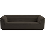 Cascade 94" Boucle Fabric Upholstered Sofa in Brown