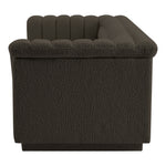 Cascade 94" Boucle Fabric Upholstered Sofa in Brown