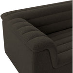 Cascade 94" Boucle Fabric Upholstered Sofa in Brown