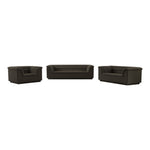 Cascade 94" Boucle Fabric Upholstered Sofa in Brown