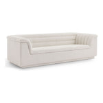 Cascade 94" Boucle Fabric Upholstered Sofa in Cream
