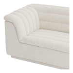 Cascade 94" Boucle Fabric Upholstered Sofa in Cream