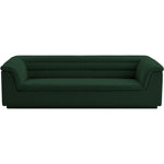 Cascade 94" Boucle Fabric Upholstered Sofa in Green