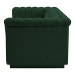 Cascade 94" Boucle Fabric Upholstered Sofa in Green