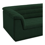 Cascade 94" Boucle Fabric Upholstered Sofa in Green