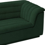Cascade 94" Boucle Fabric Upholstered Sofa in Green