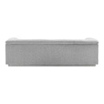 Cascade 94" Boucle Fabric Upholstered Sofa in Grey
