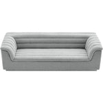 Cascade 94" Boucle Fabric Upholstered Sofa in Grey