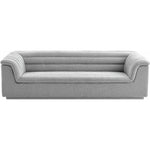 Cascade 94" Boucle Fabric Upholstered Sofa in Grey