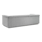 Cascade 94" Boucle Fabric Upholstered Sofa in Grey