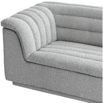 Cascade 94" Boucle Fabric Upholstered Sofa in Grey