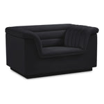 Cascade Velvet Upholstered Chair in Black