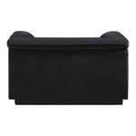 Cascade Velvet Upholstered Chair in Black