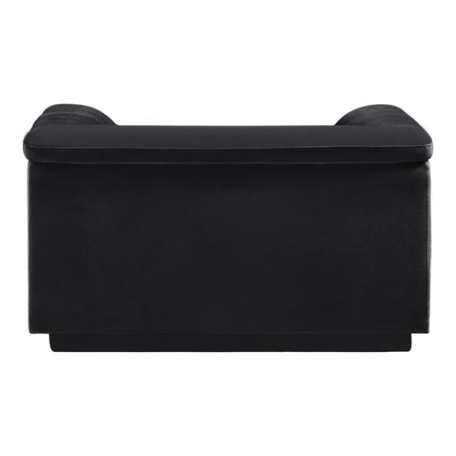 Cascade Velvet Upholstered Chair in Black