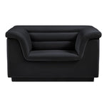 Cascade Velvet Upholstered Chair in Black