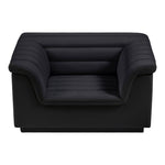Cascade Velvet Upholstered Chair in Black