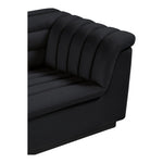 Cascade Velvet Upholstered Chair in Black