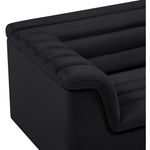 Cascade Velvet Upholstered Chair in Black