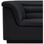 Cascade Velvet Upholstered Chair in Black