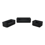 Cascade Velvet Upholstered Chair in Black