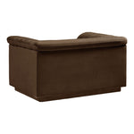 Cascade Velvet Upholstered Chair in Brown