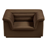 Cascade Velvet Upholstered Chair in Brown