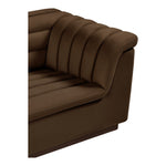 Cascade Velvet Upholstered Chair in Brown