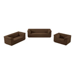 Cascade Velvet Upholstered Chair in Brown
