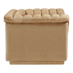 Cascade Velvet Upholstered Chair in Camel