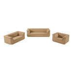 Cascade Velvet Upholstered Chair in Camel