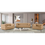Cascade Velvet Upholstered Chair in Camel