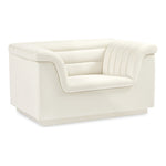 Cascade Velvet Upholstered Chair in Cream