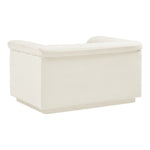 Cascade Velvet Upholstered Chair in Cream
