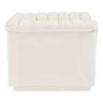 Cascade Velvet Upholstered Chair in Cream