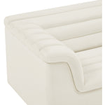 Cascade Velvet Upholstered Chair in Cream