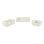Cascade Velvet Upholstered Chair in Cream