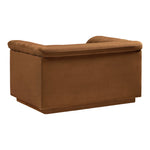 Cascade Velvet Upholstered Chair in Saddle