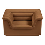Cascade Velvet Upholstered Chair in Saddle