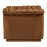 Cascade Velvet Upholstered Chair in Saddle